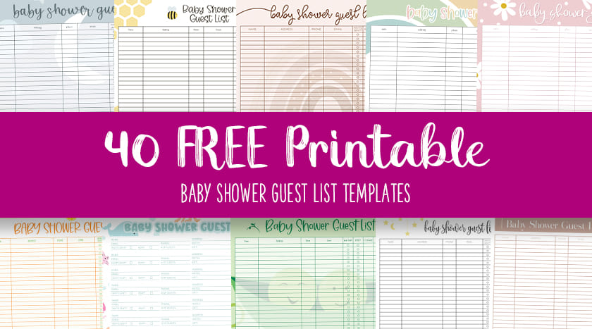 baby-shower-guest-list-templates-40-pages-kate-meri for Free Printable Guest List Template Baby Shower Guest List Templates - 40 Pages | Kate & Meri for Free Printable Guest List Template