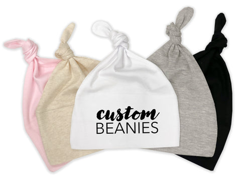 Custom Knotted Baby Beanie