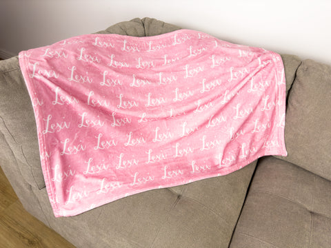 Custom Minky Blanket