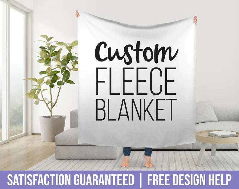Custom Fleece Blanket 100 Customizable Kate Meri
