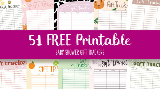 Baby Shower Gift Trackers
