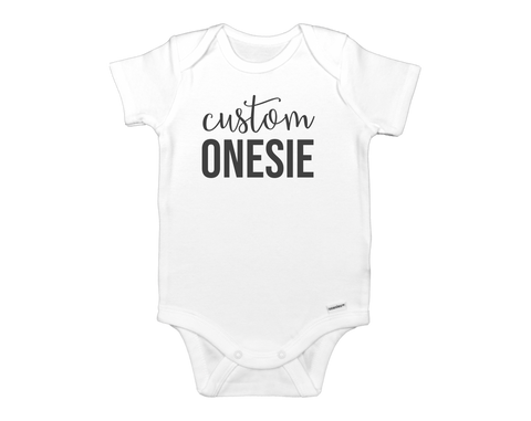 Print your sales own baby onesie