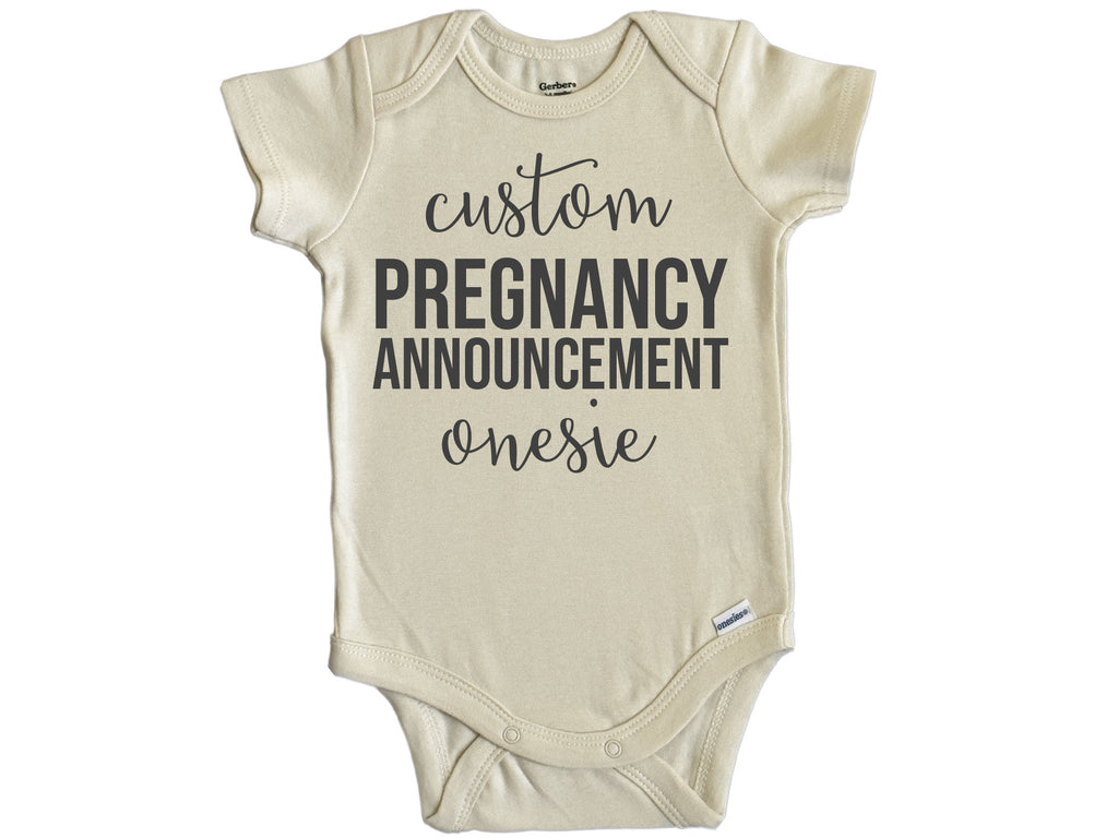 Custom Pregnancy Announcement Onesie