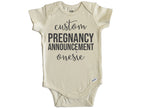 Custom Pregnancy Announcement Onesie