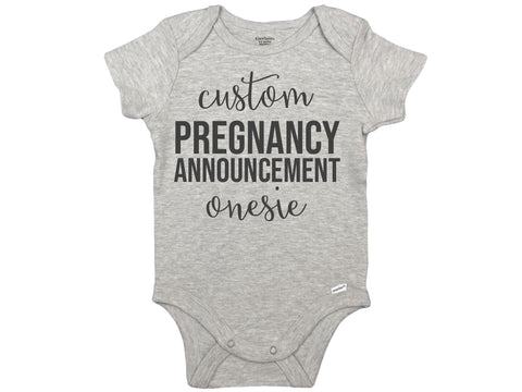 Custom Pregnancy Announcement Onesie
