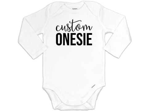 Custom Long Sleeve Onesie