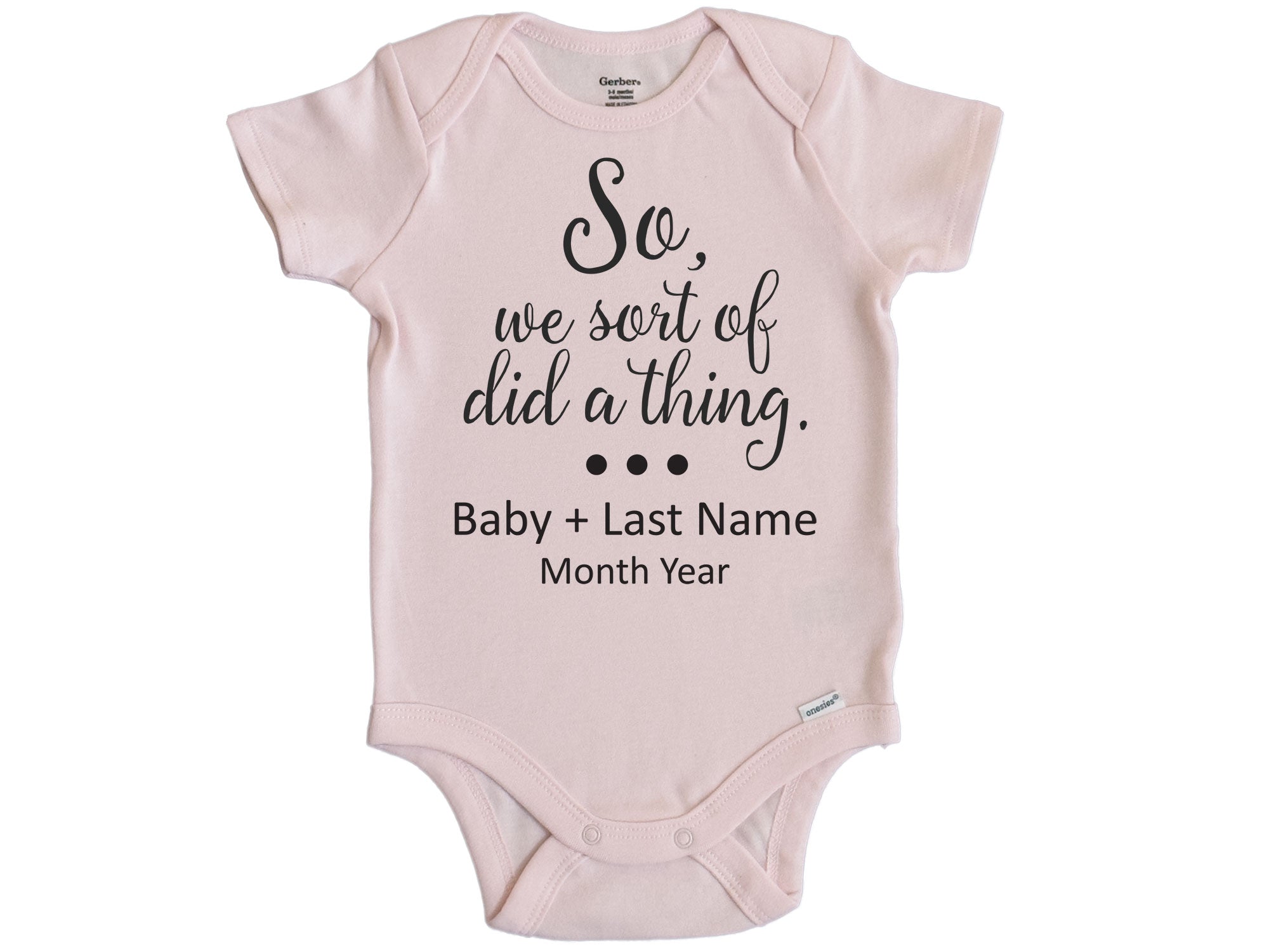 For Baby Girl Funny Baby Bodysuits Custom Baby Onesie®, Custom