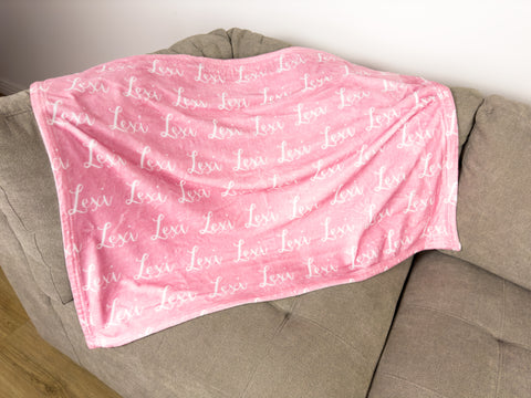 Custom Minky Blanket 100% Customizable Kate Meri - Main Image