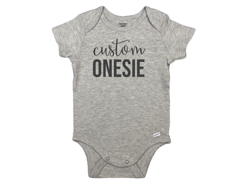 Custom Short Sleeve Onesie