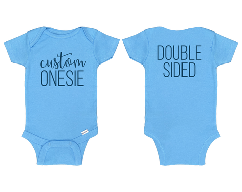 Double-Sided Custom Onesie©/Bodysuit - Blue