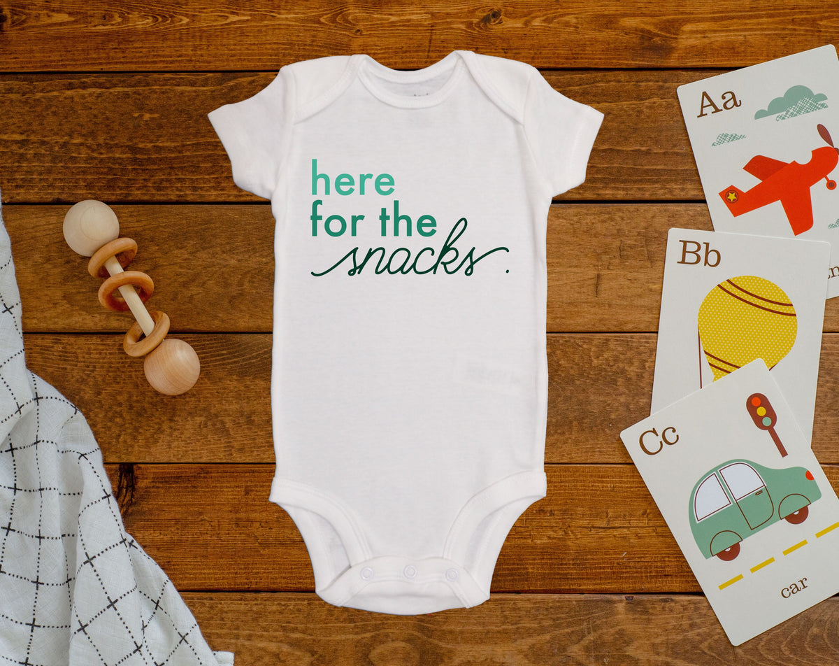 Here For the Snacks Onesie©/Bodysuit