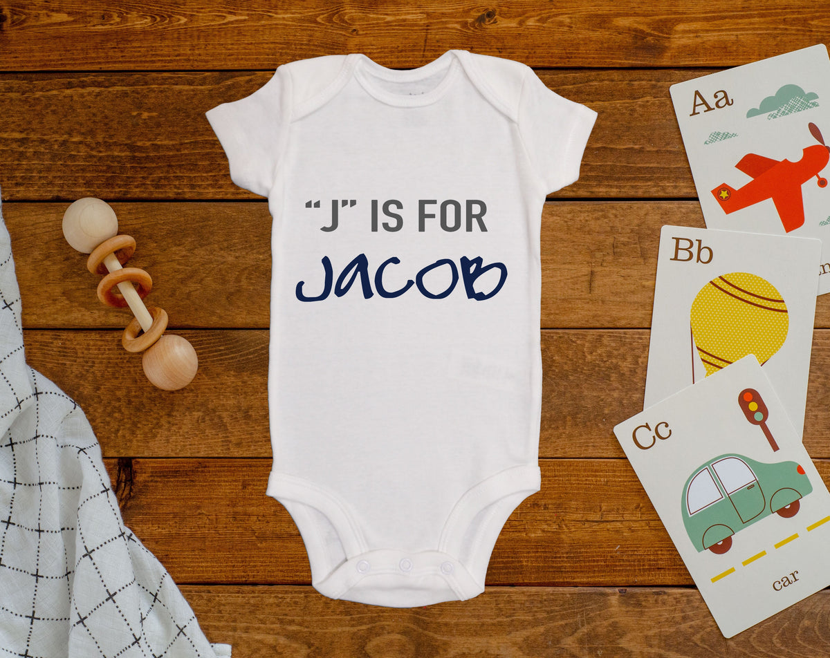 J Is For Jacob Onesie©/Bodysuit
