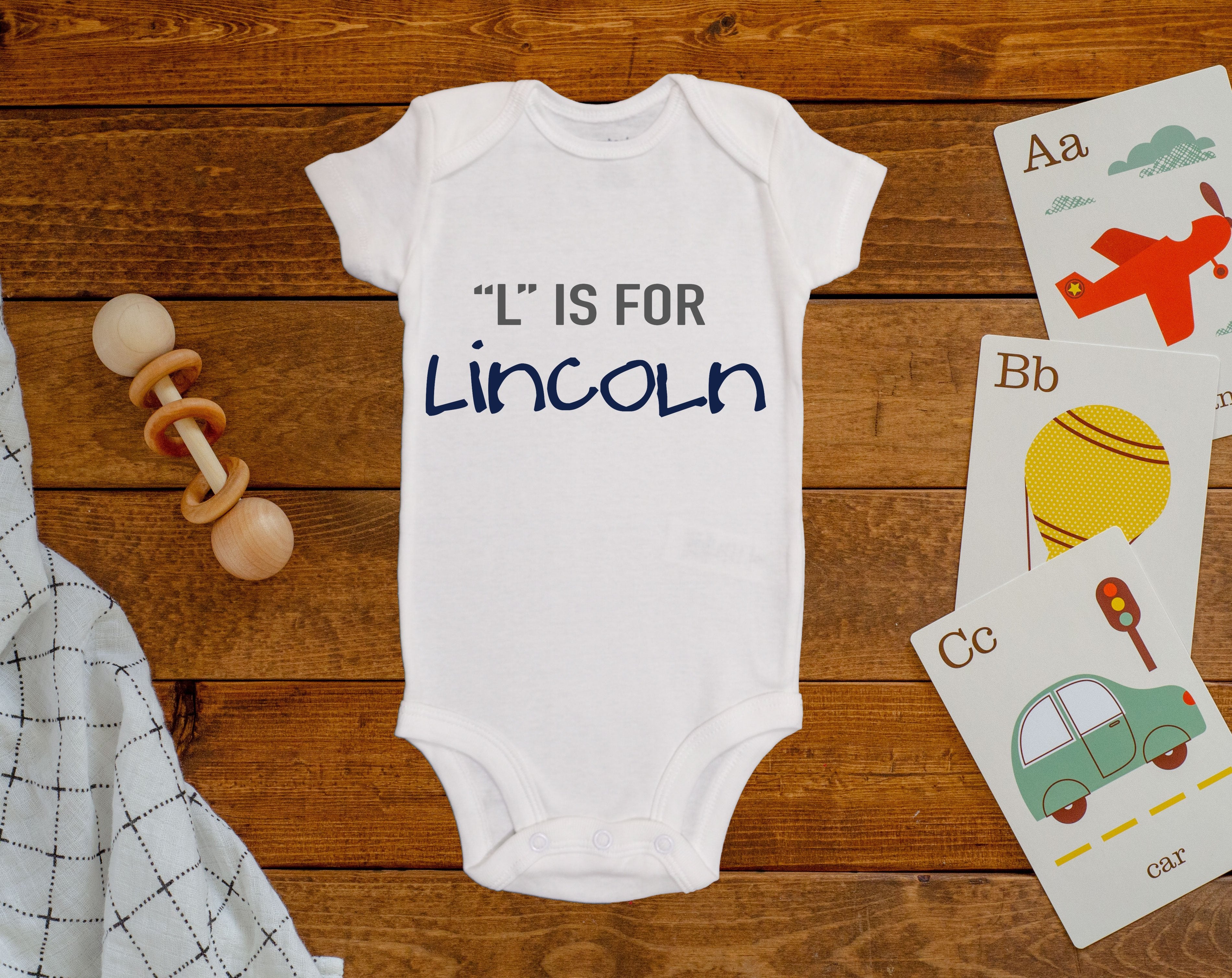 L Is For Lincoln Onesie©/Bodysuit
